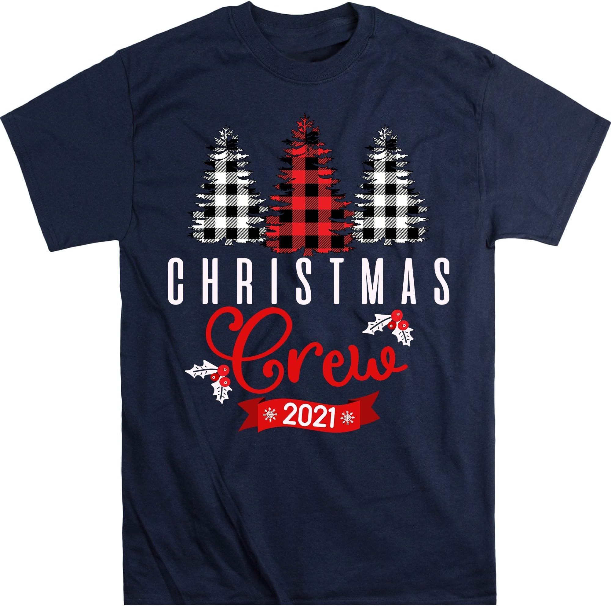 Christmas Crew 2021 Shirt, Christmas Family Crew Shirts, Christmas Family Shirts, Christmas T-Shirt for Family – Navy/Medium