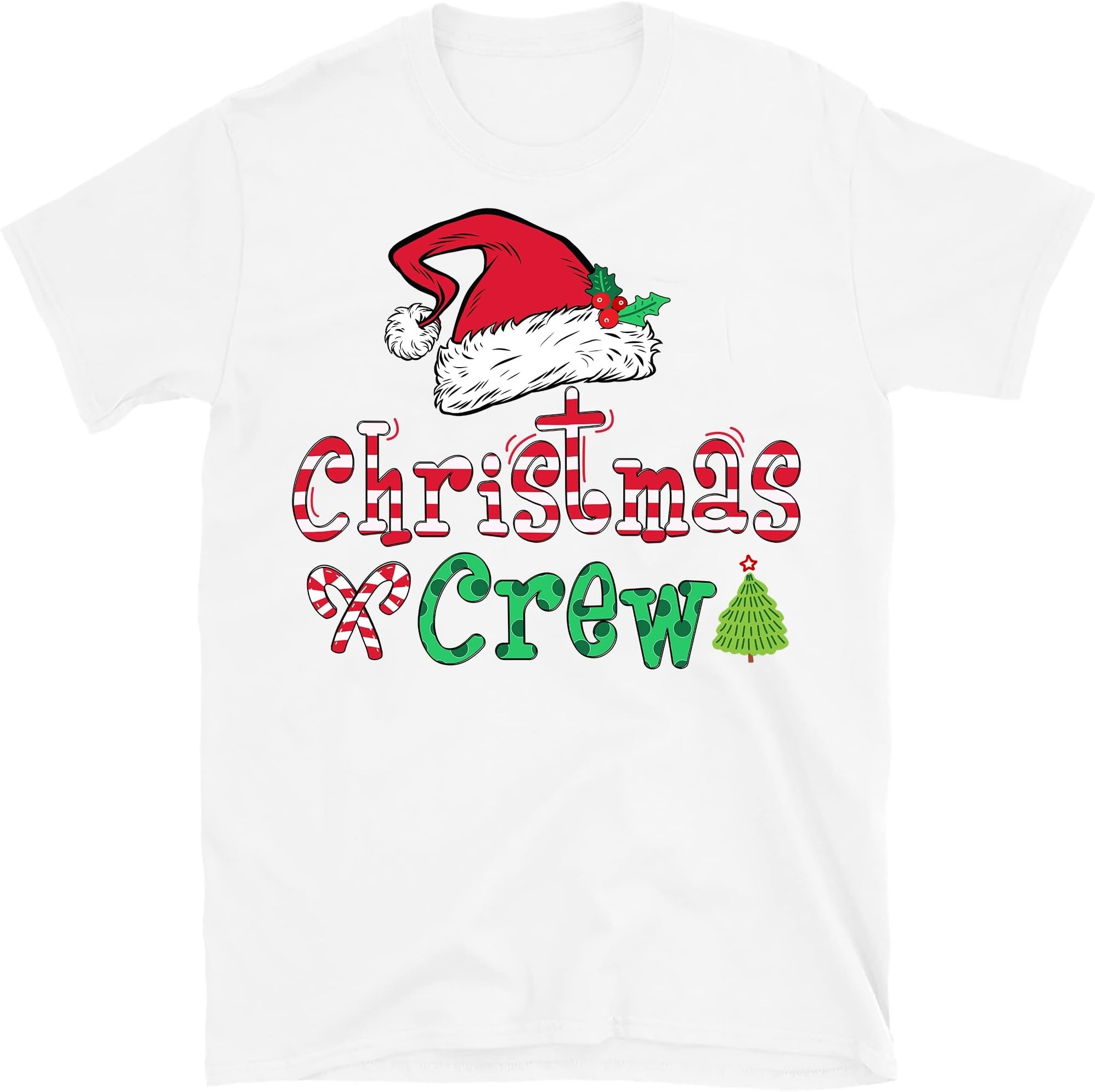 Christmas Crew Shirt, Christmas Family Crew Shirts, Christmas Family Shirts, Christmas T-Shirt for Family – White/Large