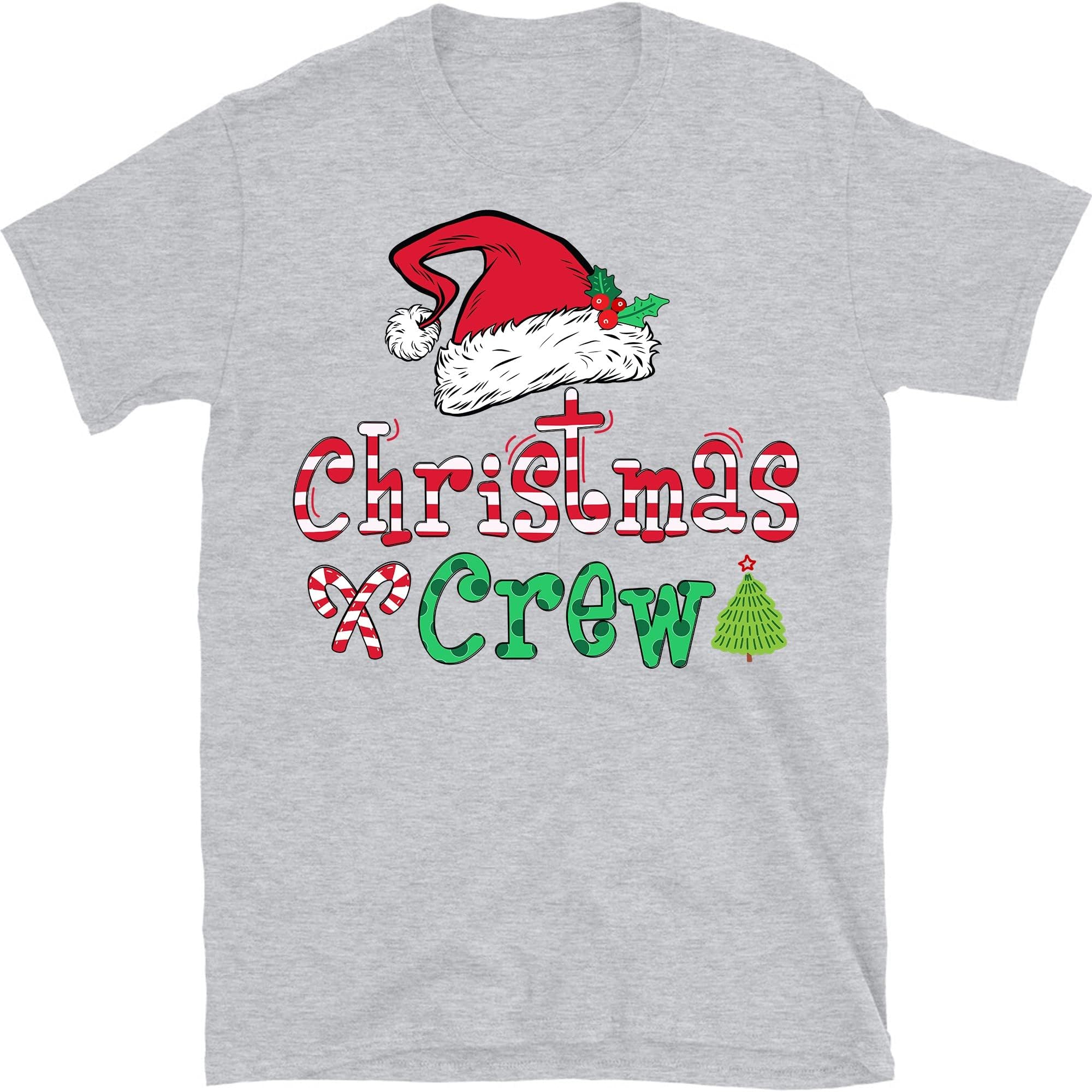 Christmas Crew Shirt, Christmas Family Crew Shirts, Christmas Family Shirts, Christmas T-Shirt for Family – Sport Grey/X-Large