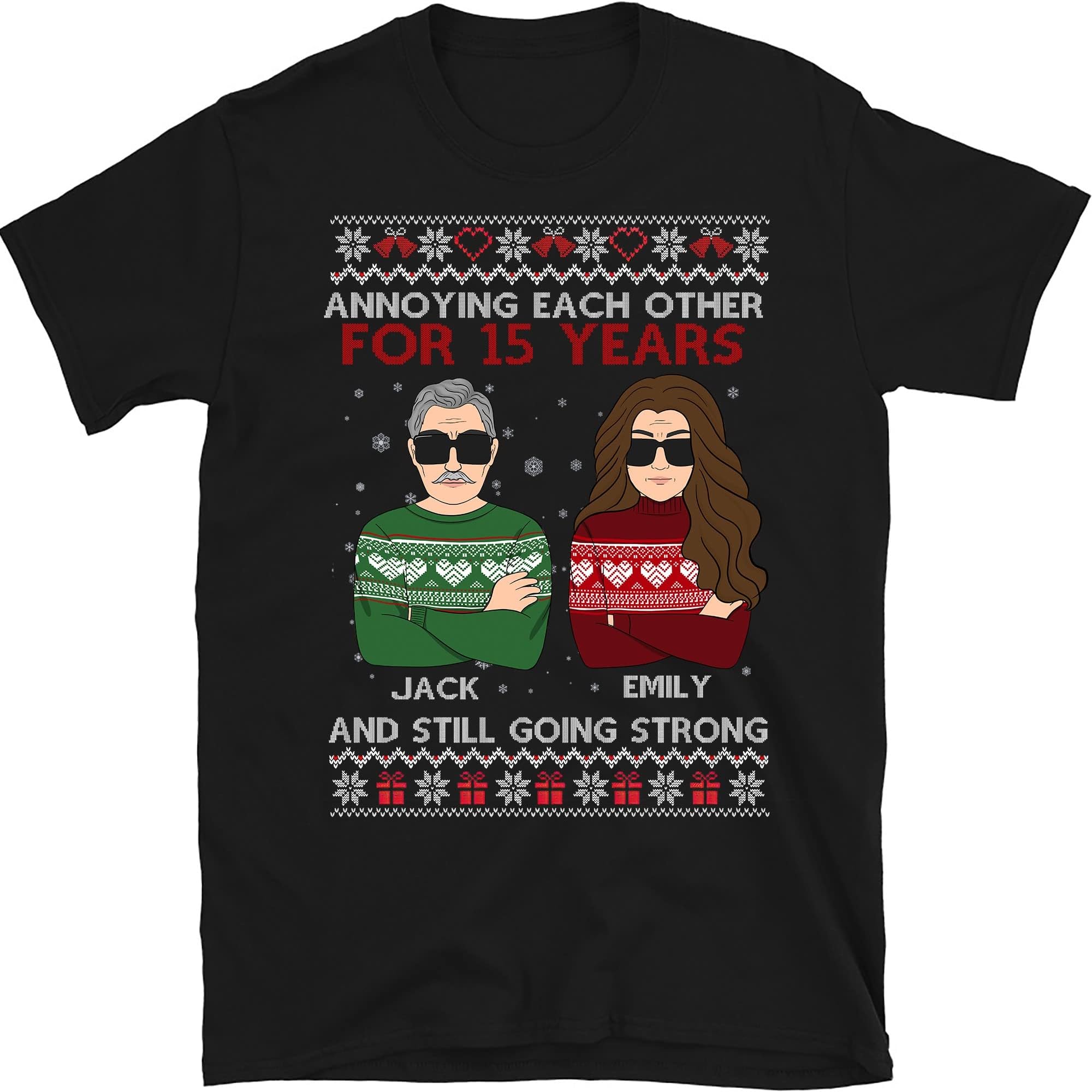 Personalized Christmas Couple Gift Annoying Each Other for Years and Still Going Strong Shirt, Husband and Wife Customized Shirt, Anniversary Christmas Shirt
