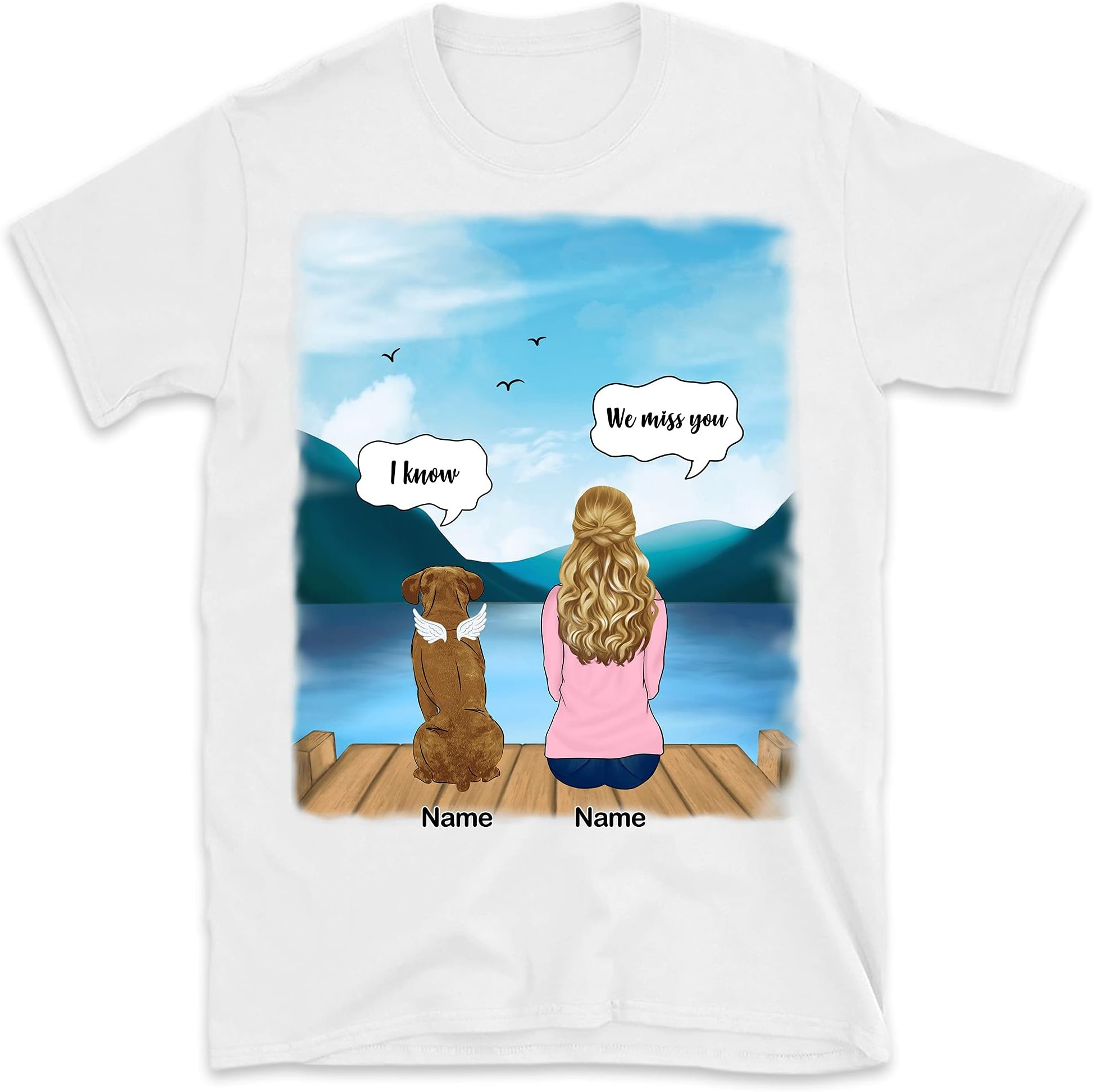 I Still Talk About You I Love You, Personalized Gift for Dog Mom, Just a Girl Who Loves Dogs, Custom Shirts for Dog Lovers, Memorial Gifts, Multicolored