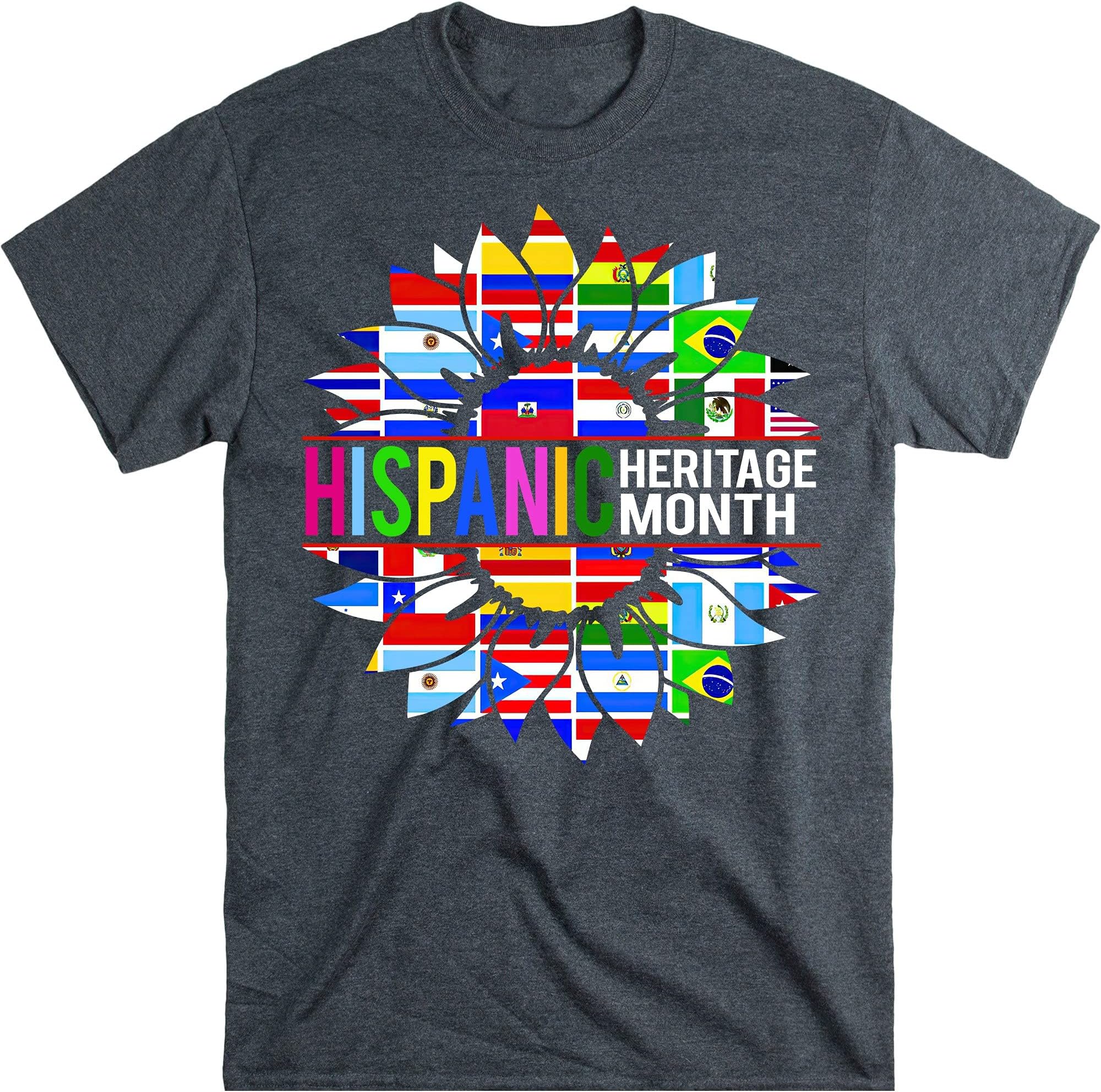 National Hispanic Heritage Month Decoration Flags Sunflower T-Shirt, Hispanic Heritage Shirts