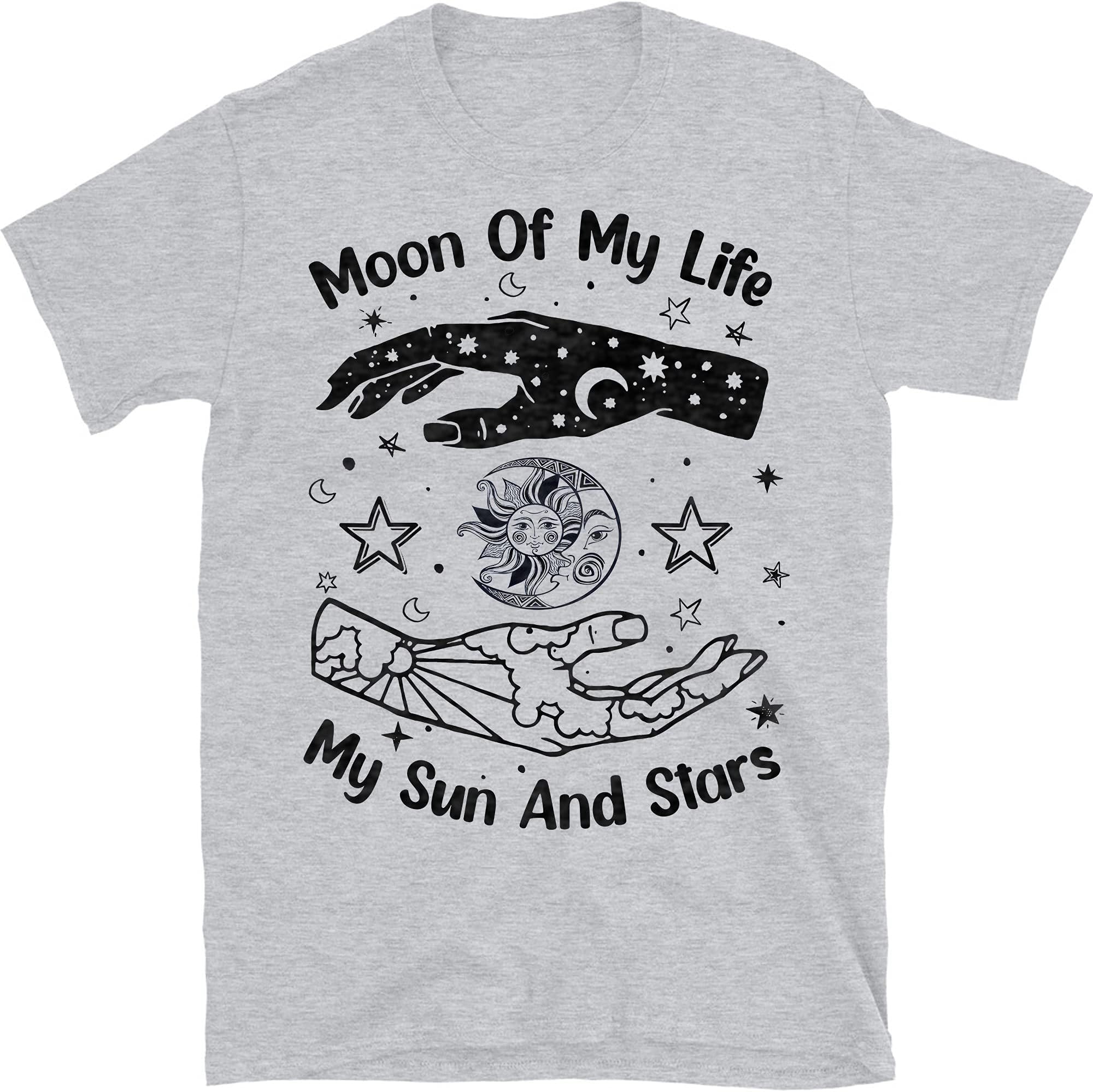 Moon of My Life My Sun and Stars Shirt, Mystical Sun and Moon Astrology Tees, Dreamy Boho Shirt – Sport Grey/Small