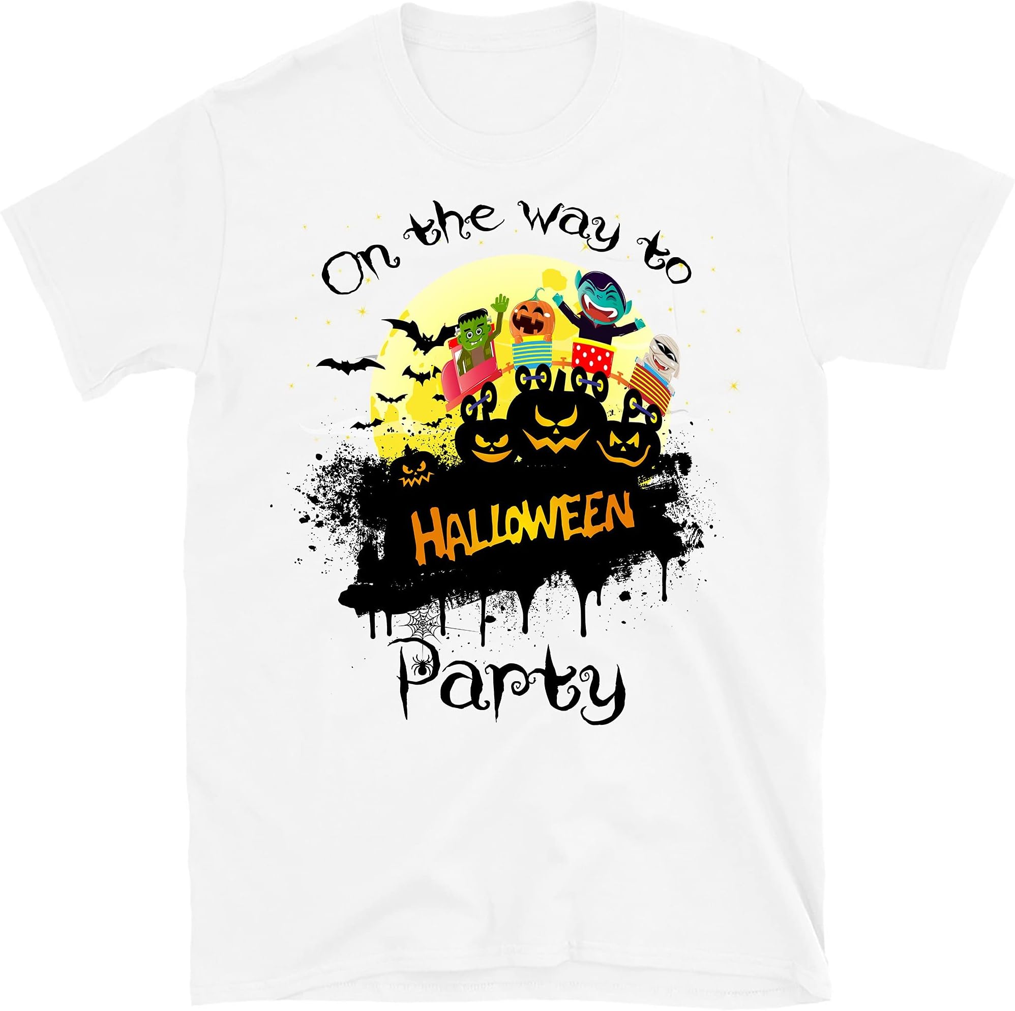 On The Way to Halloween Party Funny Cute Boo – Funny Ghost Halloween Costume Gift Shirt – White/X-Large