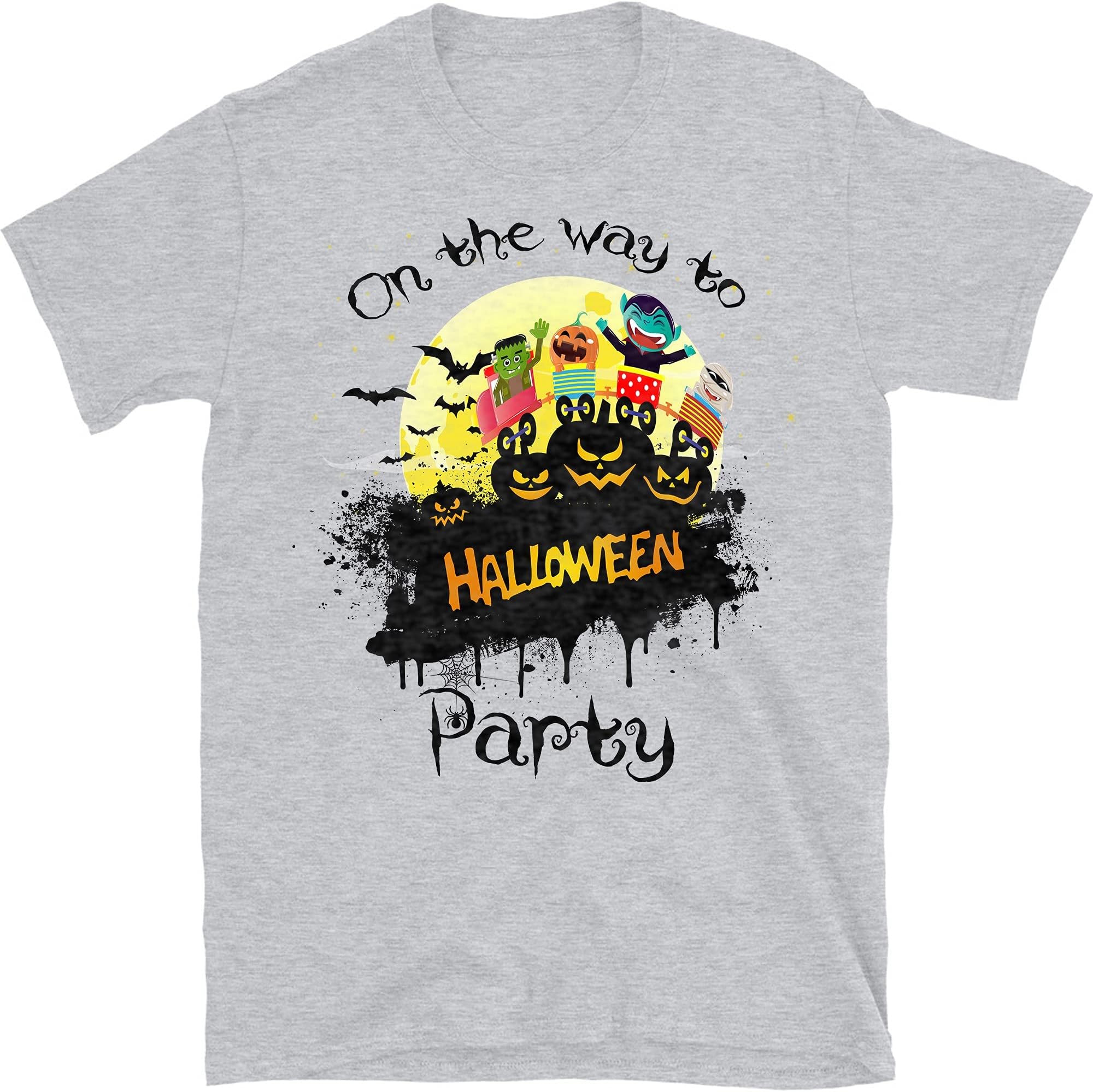 On The Way to Halloween Party Funny Cute Boo – Funny Ghost Halloween Costume Gift Shirt – Sport Grey/X-Large
