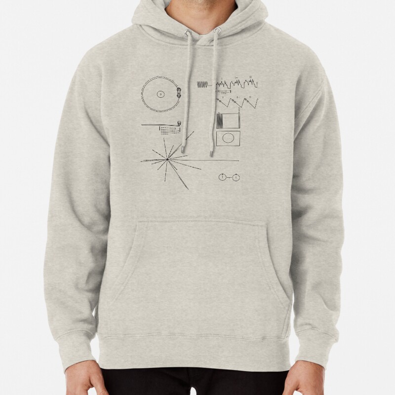 The Voyager Golden Record Pullover Hoodie
