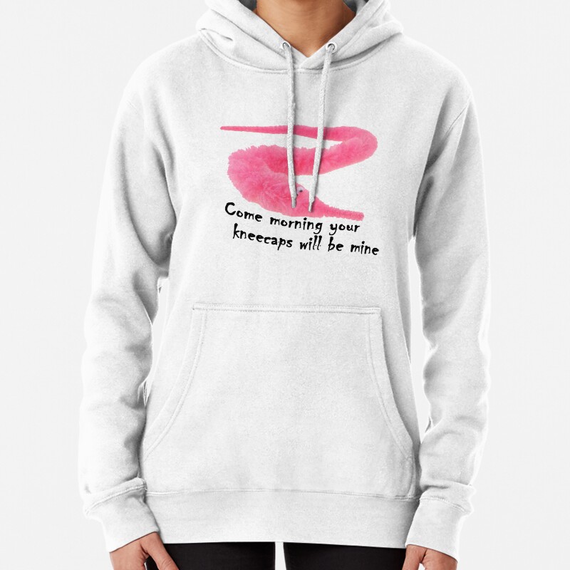 Pink Worm Pullover Hoodie