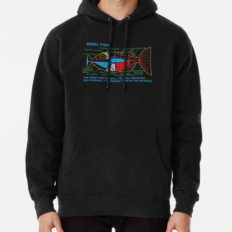 NDVH Babel Fish H2G2 Pullover Hoodie