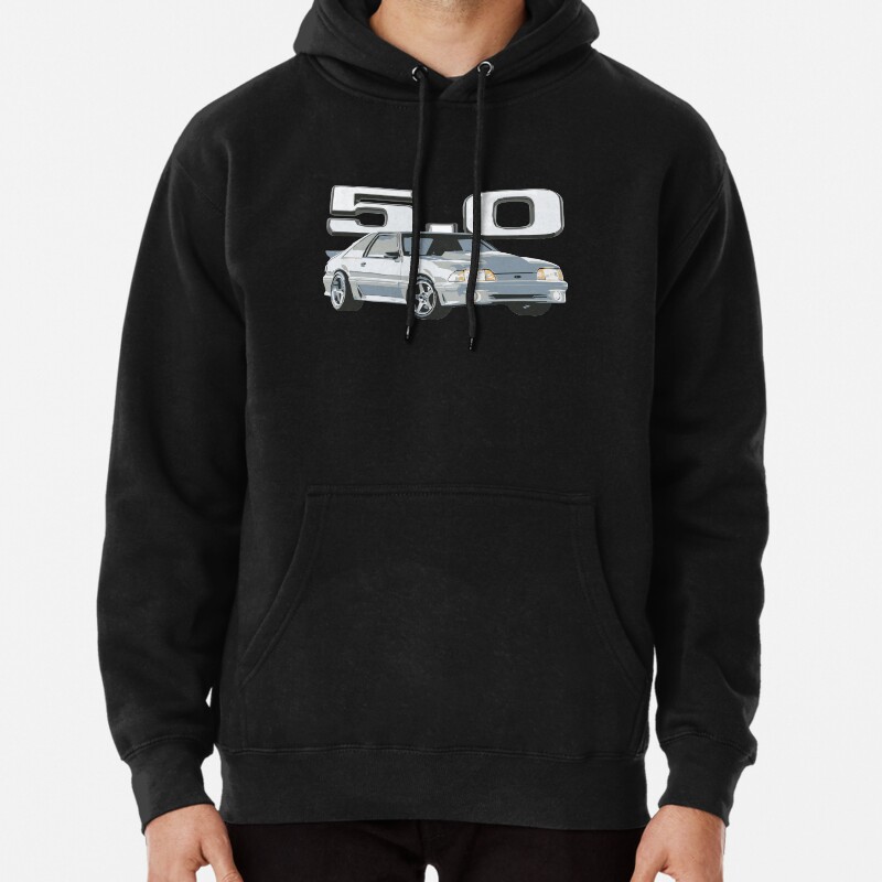 Mustang GT 50L V8 Fox Body USA  Pullover Hoodie