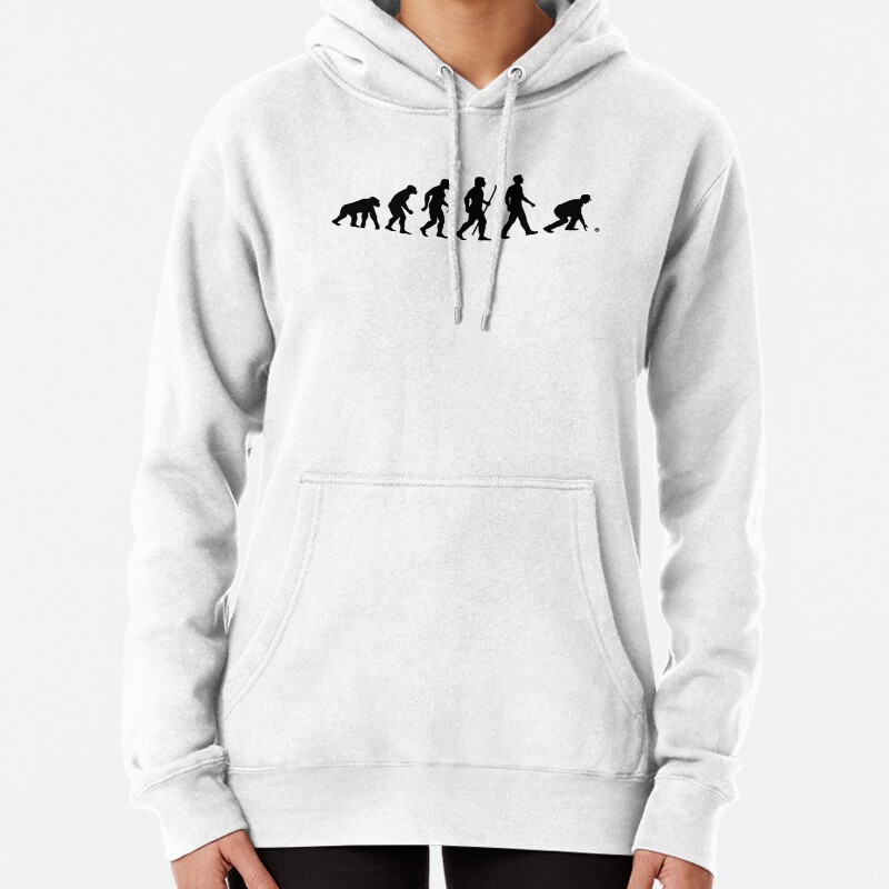 Funny Lawn Bowls Evolution Of Man Pullover Hoodie