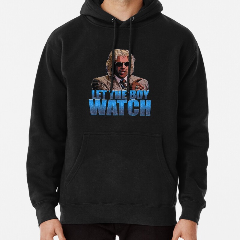 Let the boy watch Pullover Hoodie