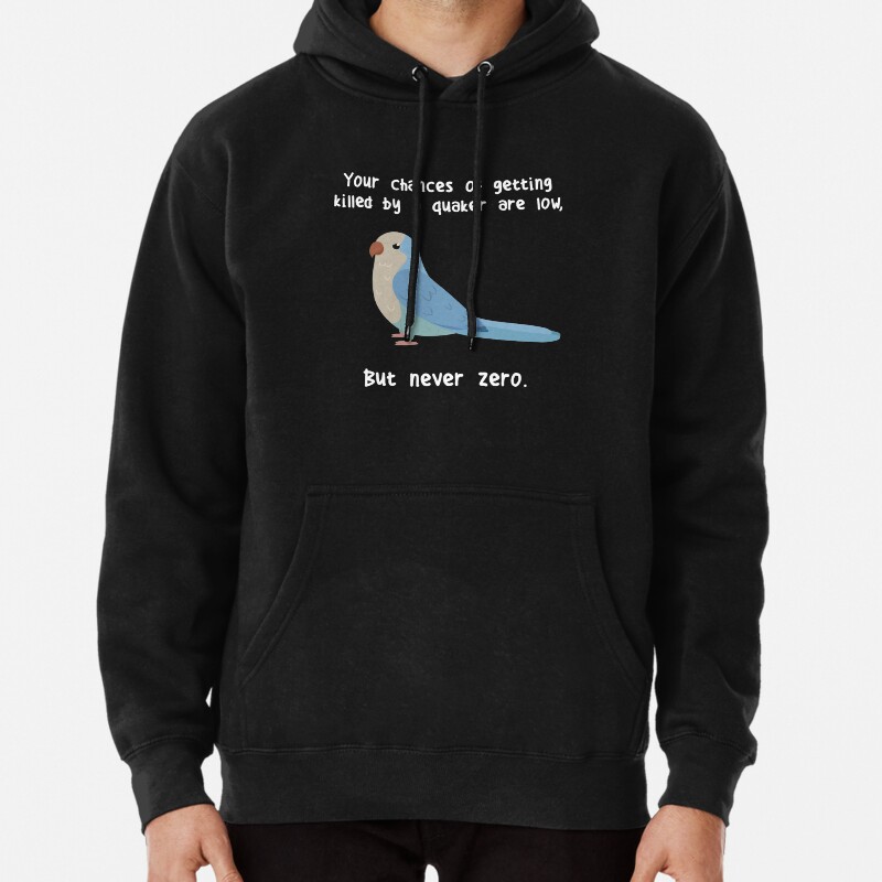 Never Zero Quaker Parrot Pullover Hoodie