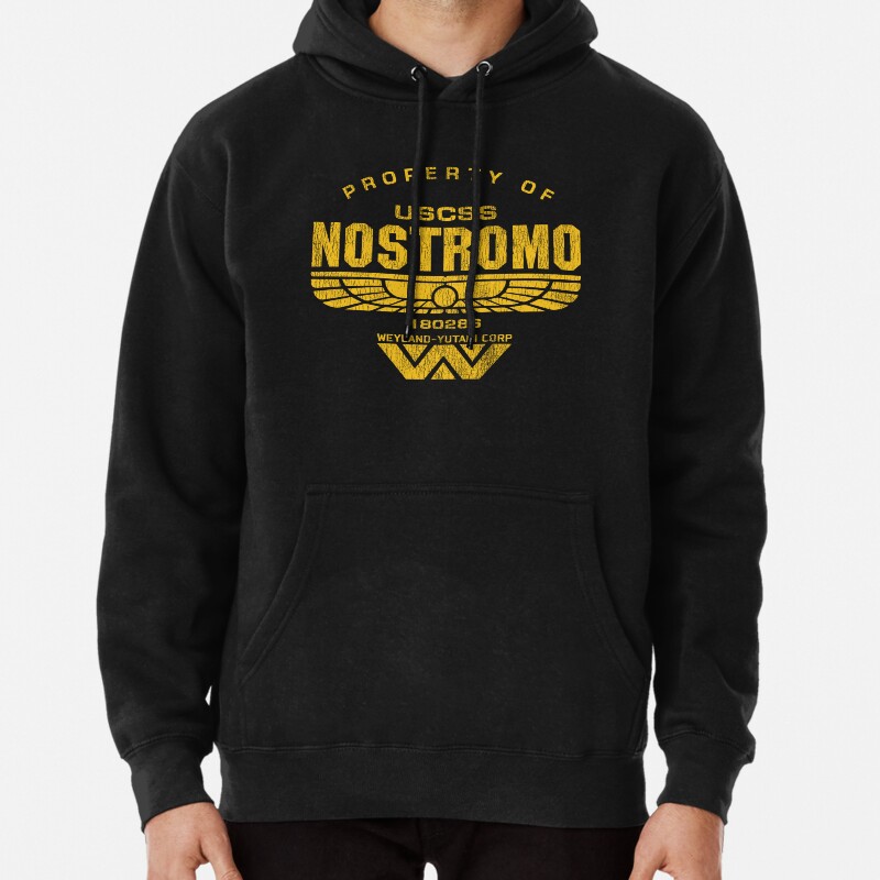 Property of USCSS Nostromo Dks Worn Pullover Hoodie