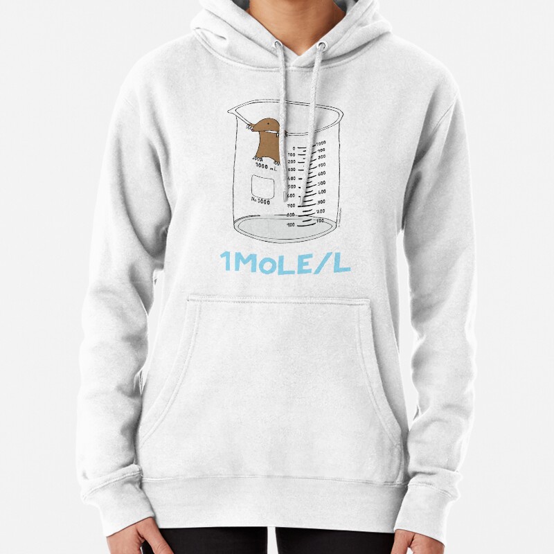 Chemistry 1 Mole per Litre for Mole or Avogadros Day  Pullover Hoodie