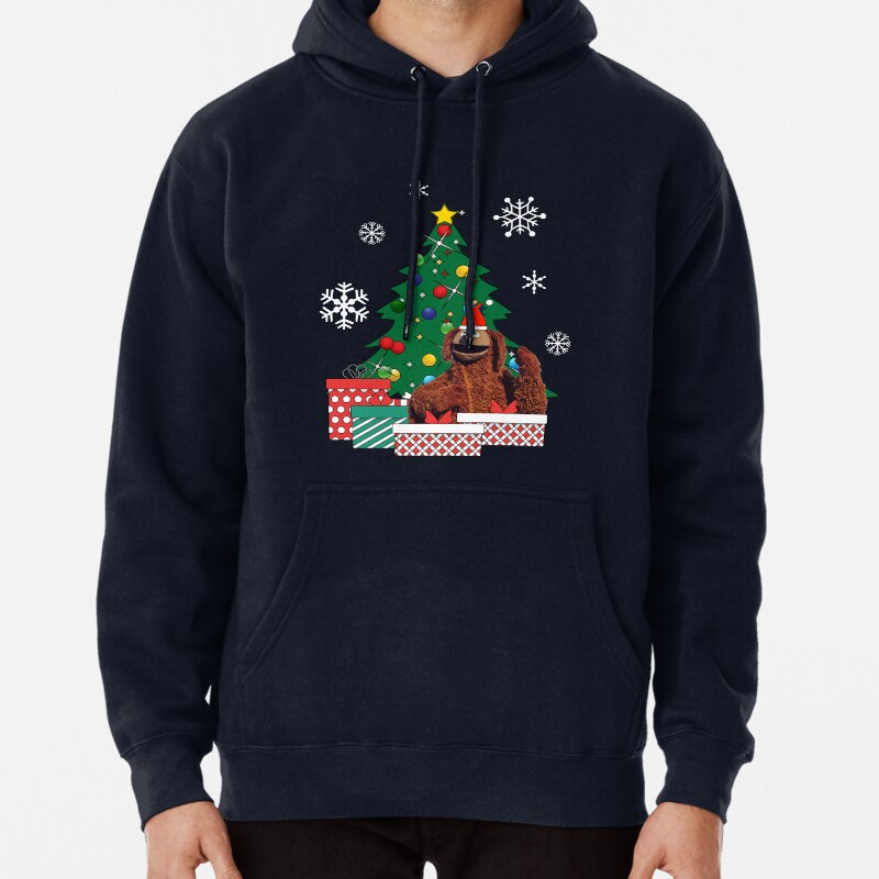 Rowlf The Dog Around The Christmas Tree Muppets Pullover Hoodie
