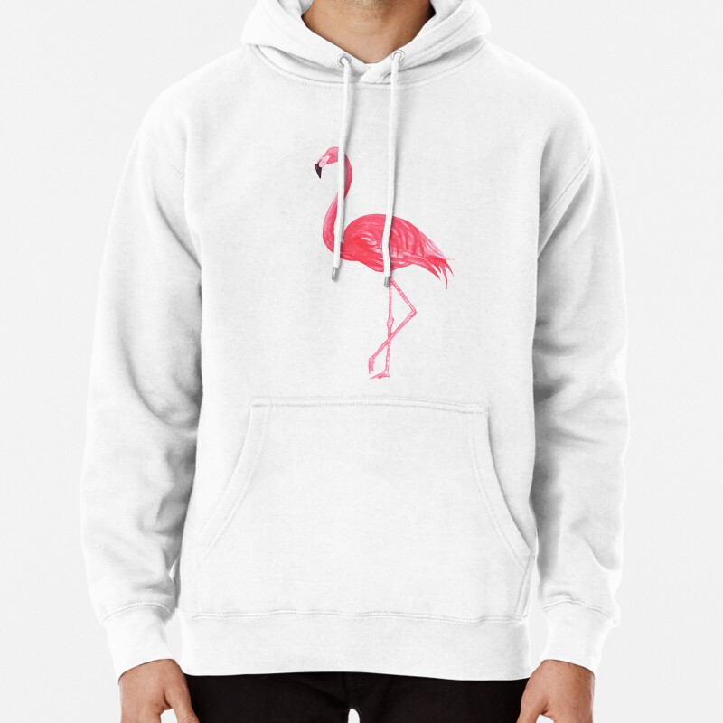 Flamingo Pullover Hoodie