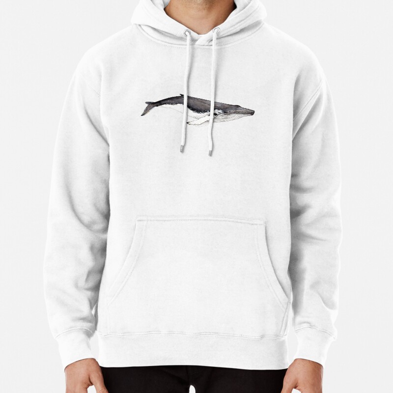 Humpback whale (Megaptera novaeangliae)  Pullover Hoodie