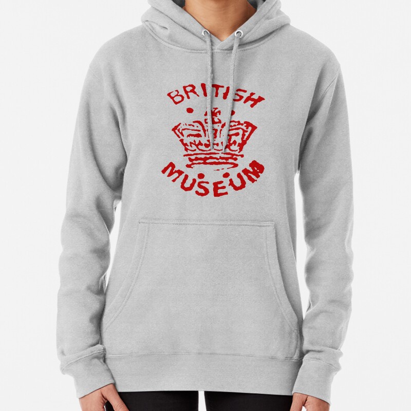 Library Stamp Special Collections British Museum 1920s Pullover Hoodie