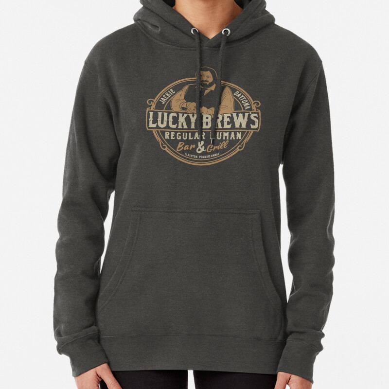 Jackie Daytona - Lucky Brews Regular Human Bar and Grill Pullover Hoodie