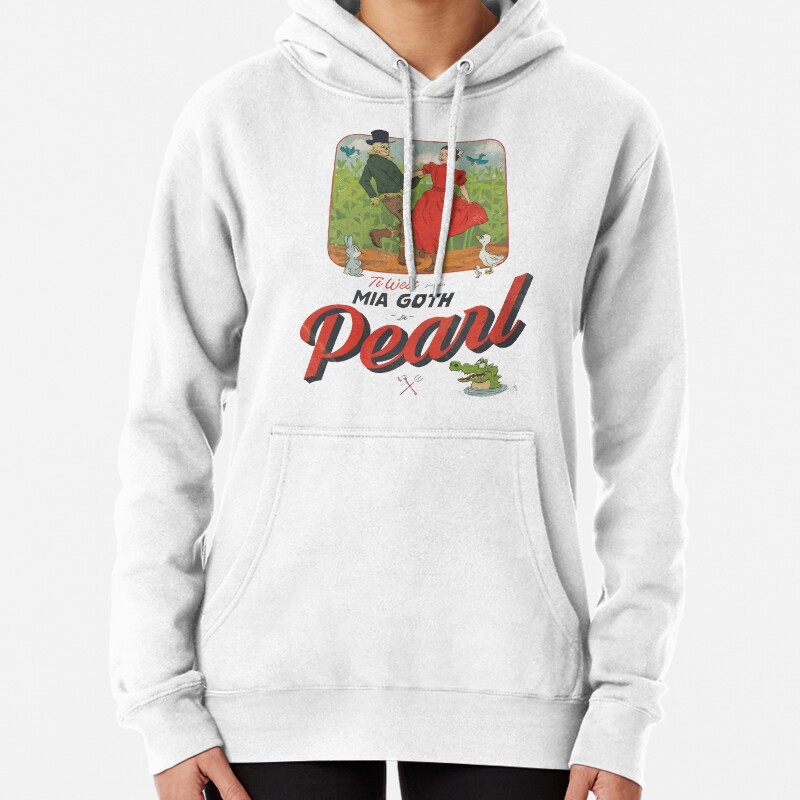Mia Goth Pearl Cows Milk Pullover Hoodie
