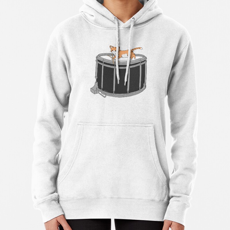 Drum cat Pullover Hoodie