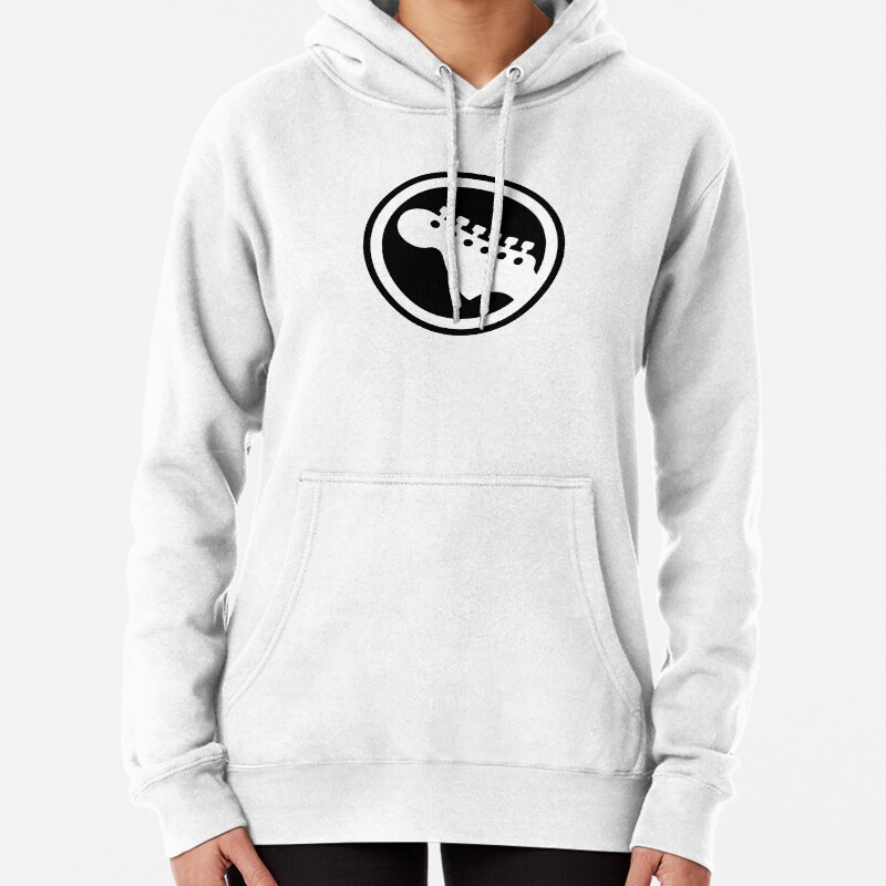 Rock Band Guitar Symbol Pullover Hoodie