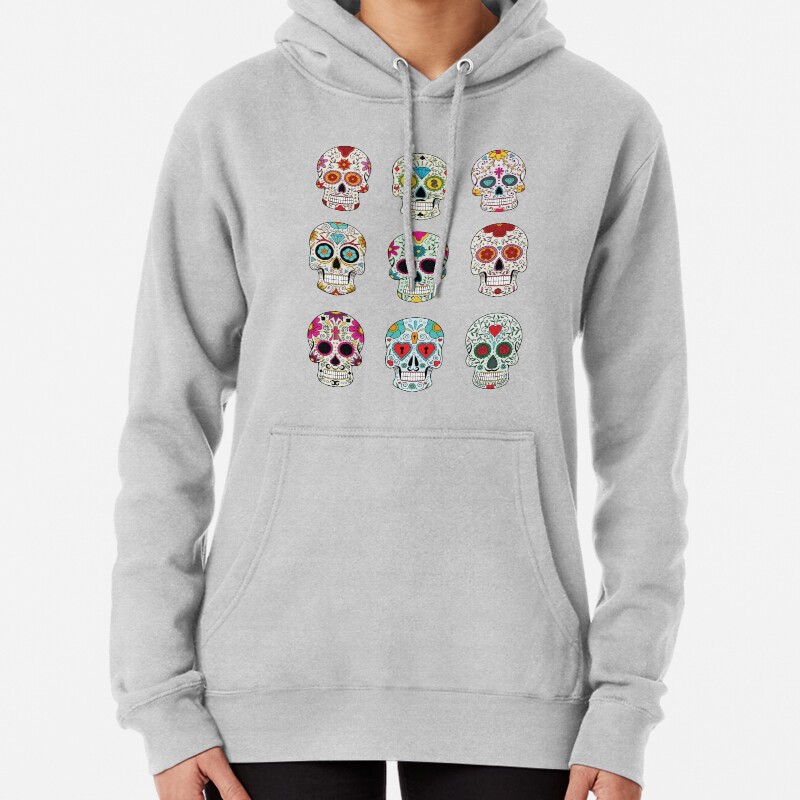 Sugar Skulls Pullover Hoodie