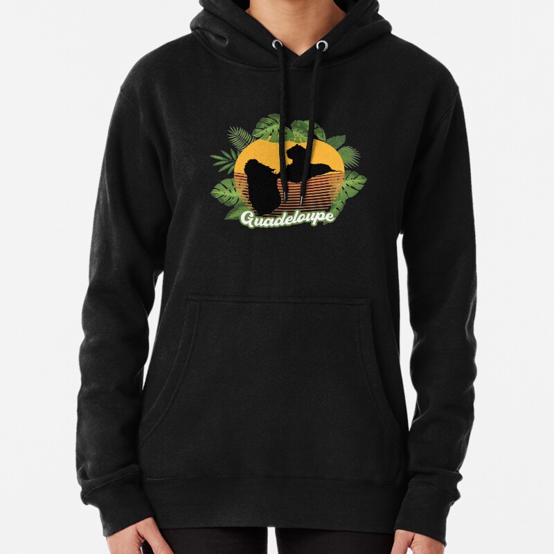 Guadeloupe Antilles Islands Tropical Beach Sunset Caribbean Pullover Hoodie