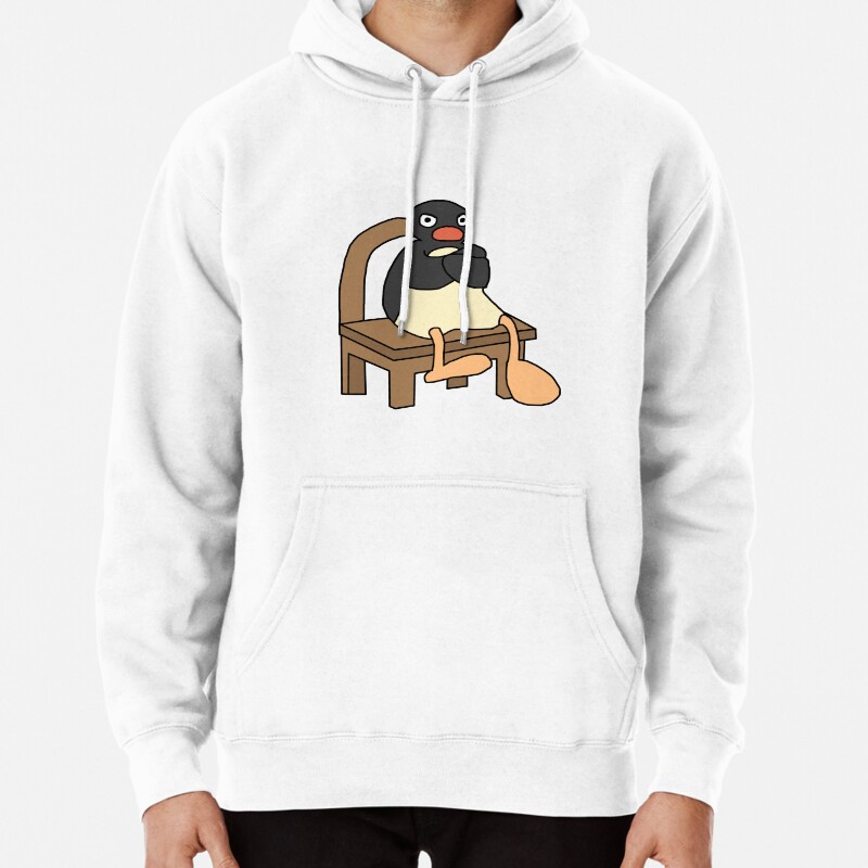 Angry Pingu Pullover Hoodie
