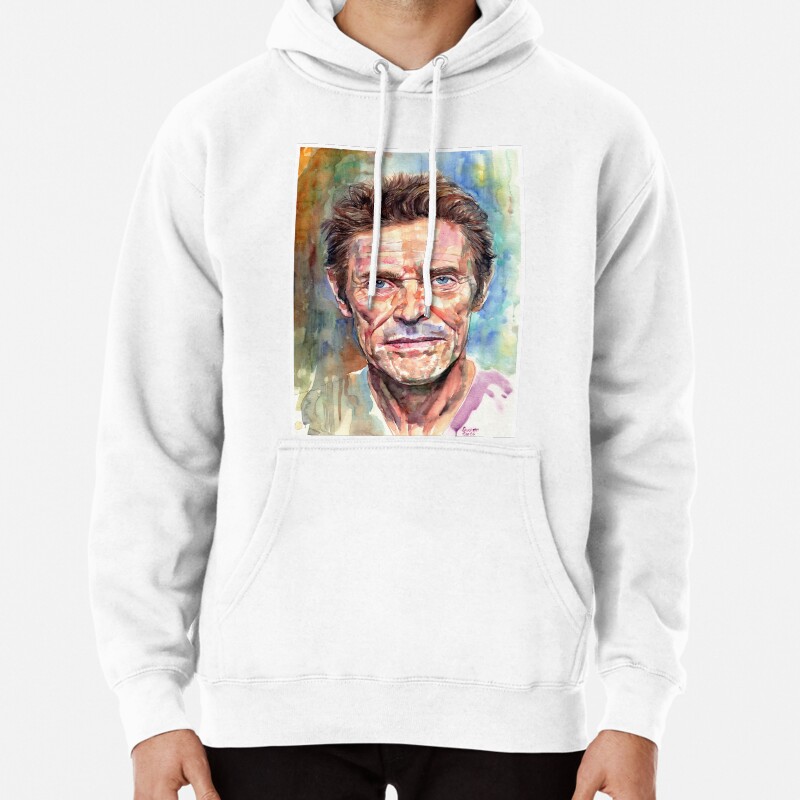 Willem Dafoe Portrait Pullover Hoodie
