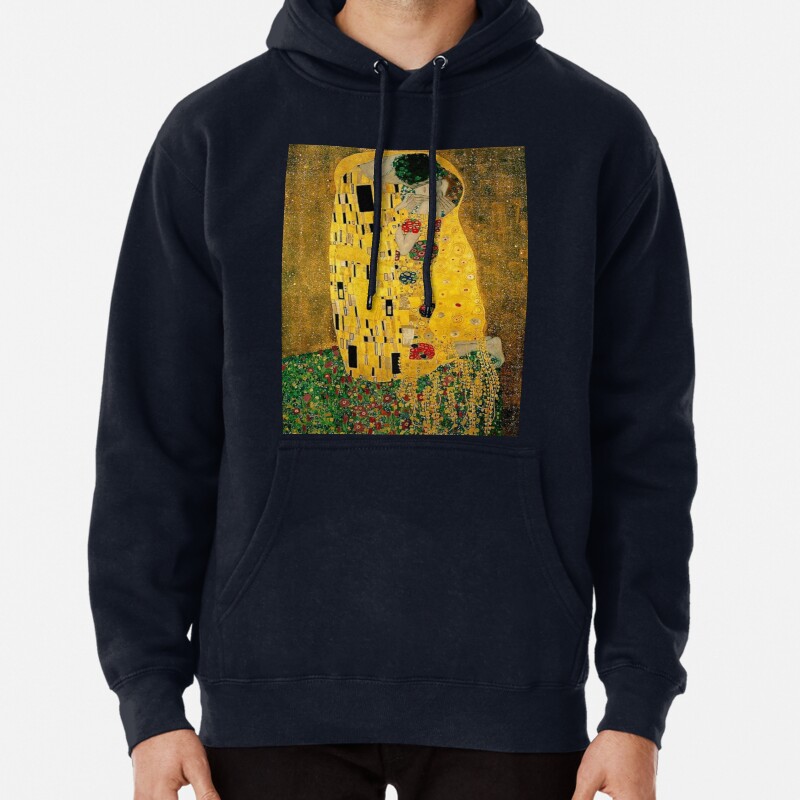 The Kiss by Gustav Klimt , Liebespaar - The Lovers Pullover Hoodie