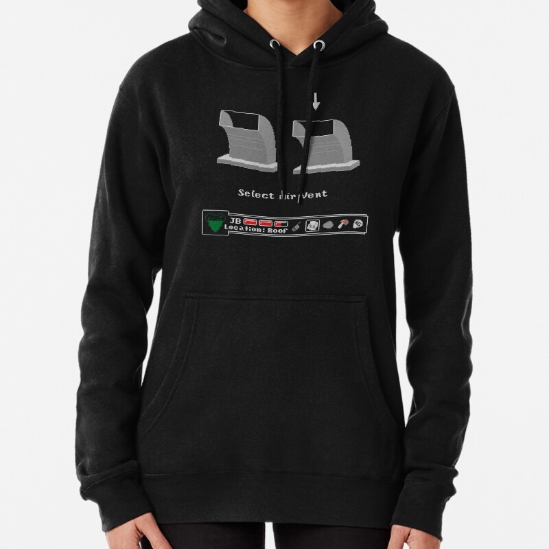 Two Air Vents Pullover Hoodie