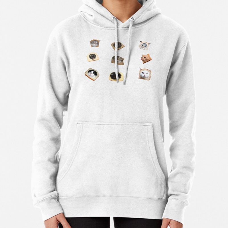 Bread Kitties Pullover Hoodie