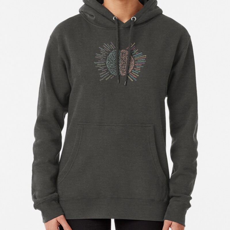 Left and right brain Pullover Hoodie