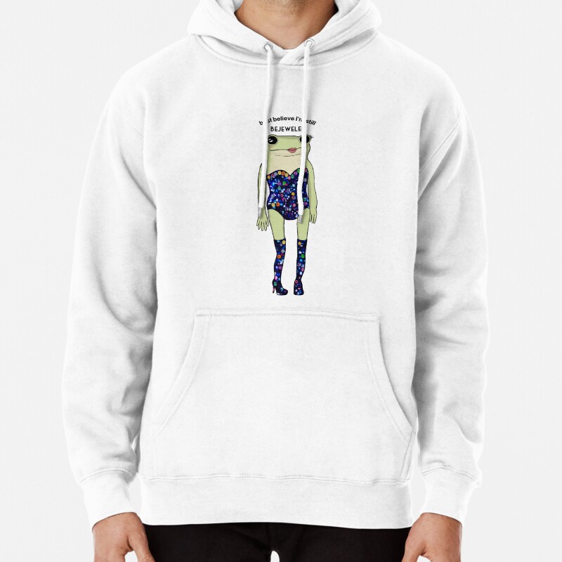 Bejeweled Frog Pullover Hoodie