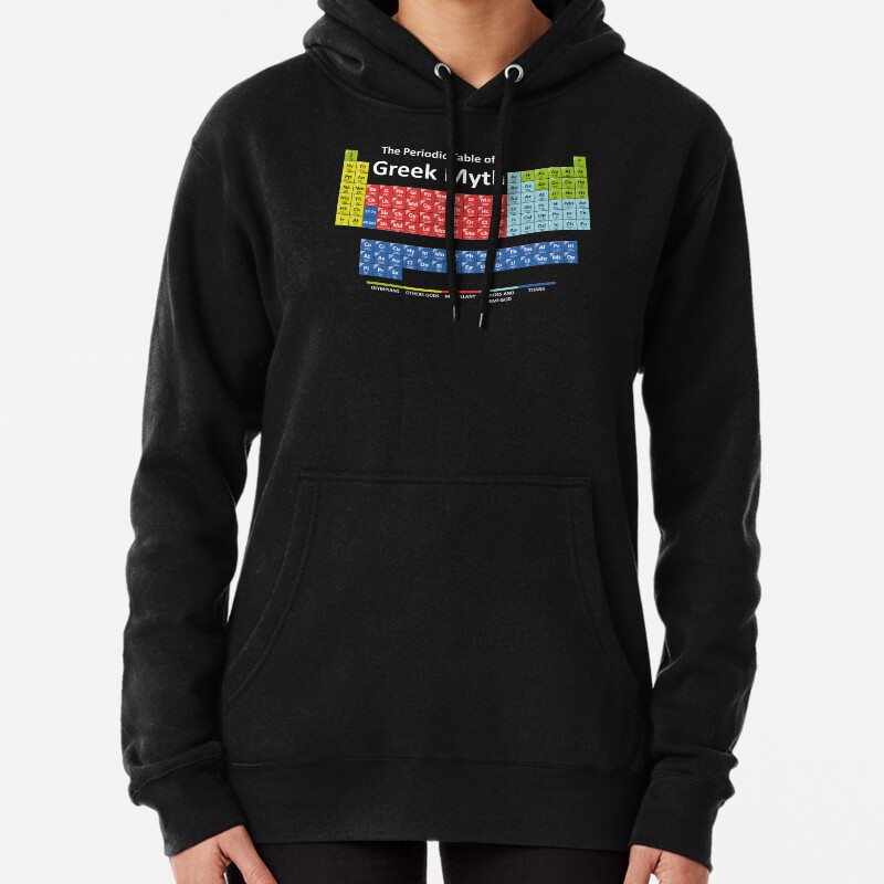Periodic Table of Greek Mythology Pullover Hoodie