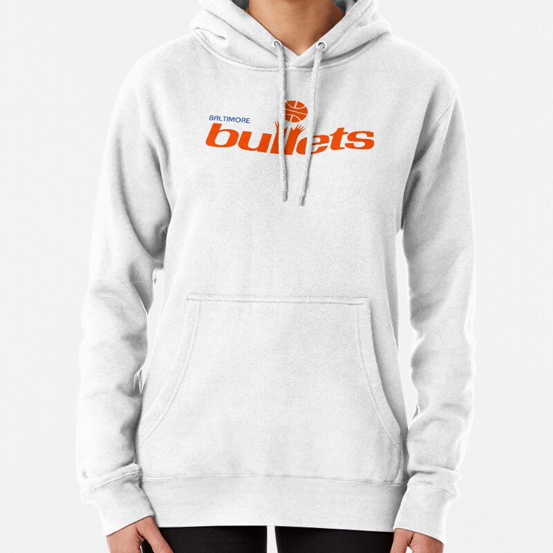 Baltimore Bullets Retro Defunct NBA Team Fan Art Pullover Hoodie