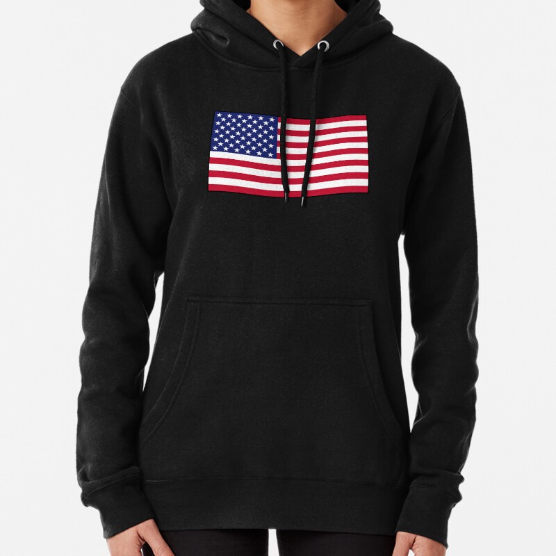 American flag Pullover Hoodie
