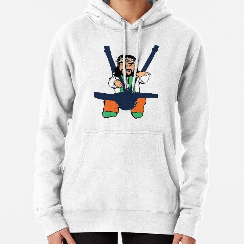 Funny Baby Jesus Shirt in a Baby Carrier  Pullover Hoodie