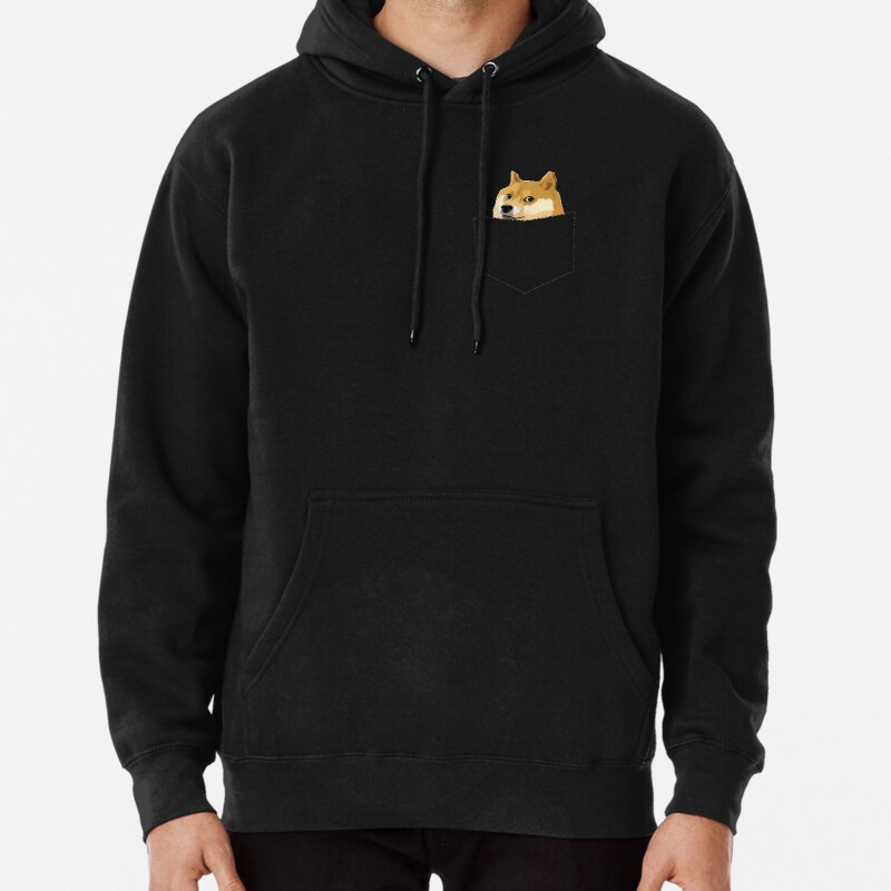 Pocket Doge Pullover Hoodie