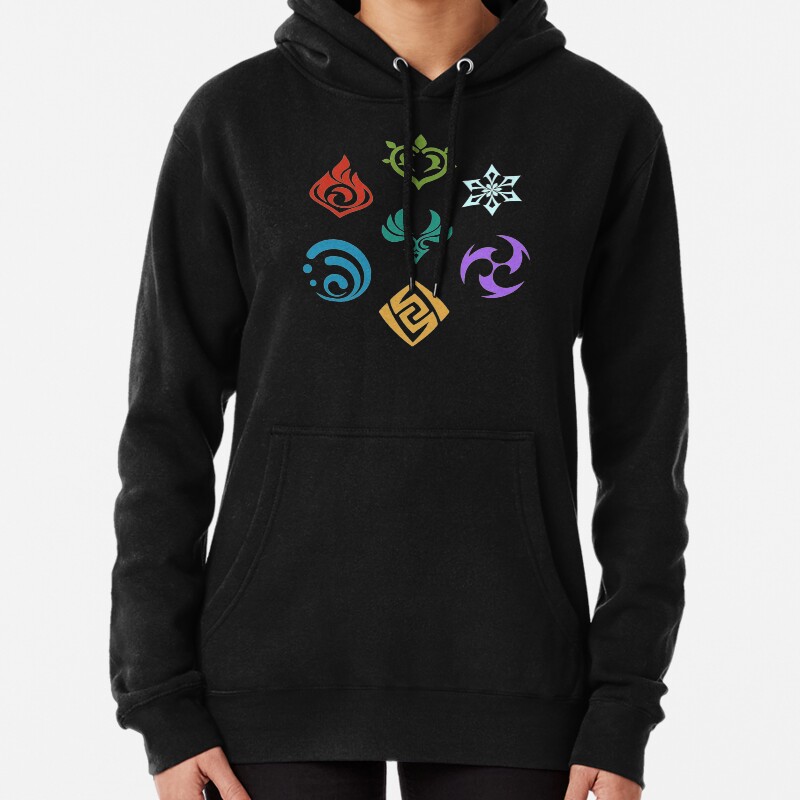 Genshin Impact All Elements Pullover Hoodie
