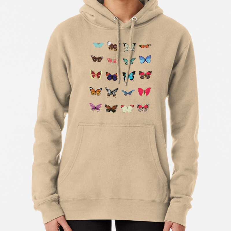 Butterflies Pullover Hoodie