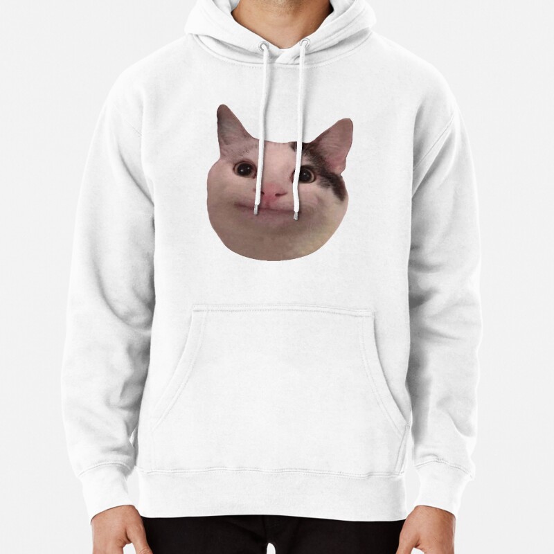 Polite Kitty Pullover Hoodie