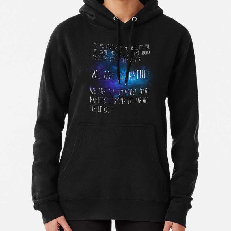We Are Starstuff - Blue Nebula - Black - B5 Sci-Fi Pullover Hoodie