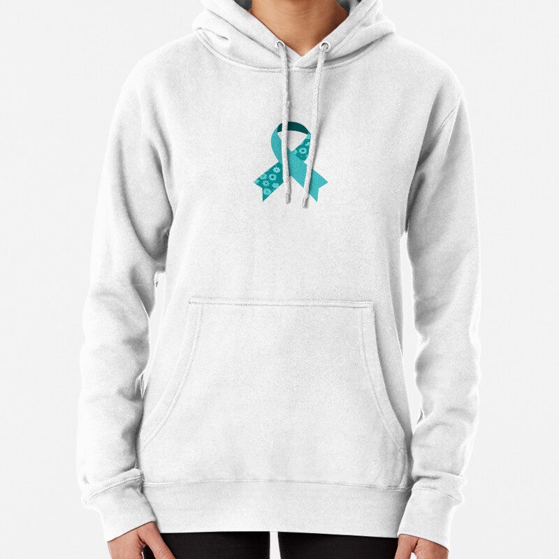 Floral POTS Syndrome Ribbon Pullover Hoodie