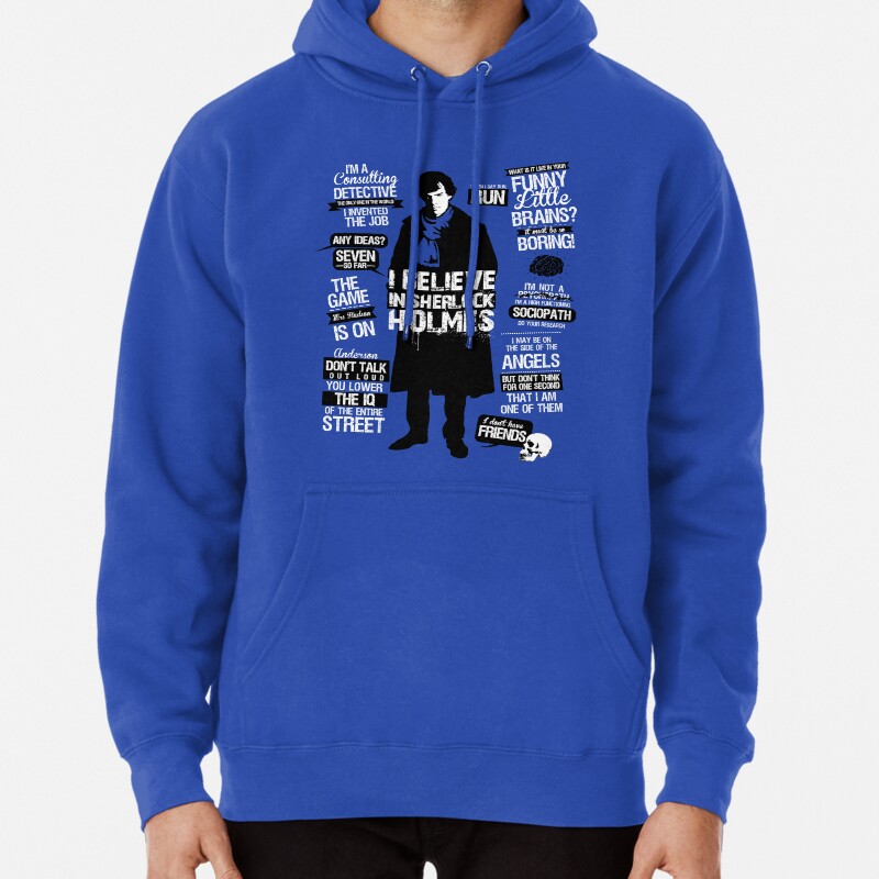 Detective Quotes Pullover Hoodie