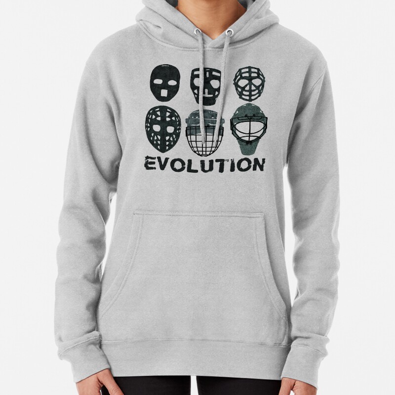Hockey Goalie Mask Evolution Pullover Hoodie