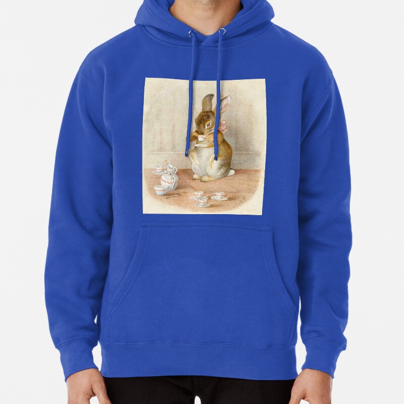 Rabbit Tea Party - Beatrix Potter Pullover Hoodie