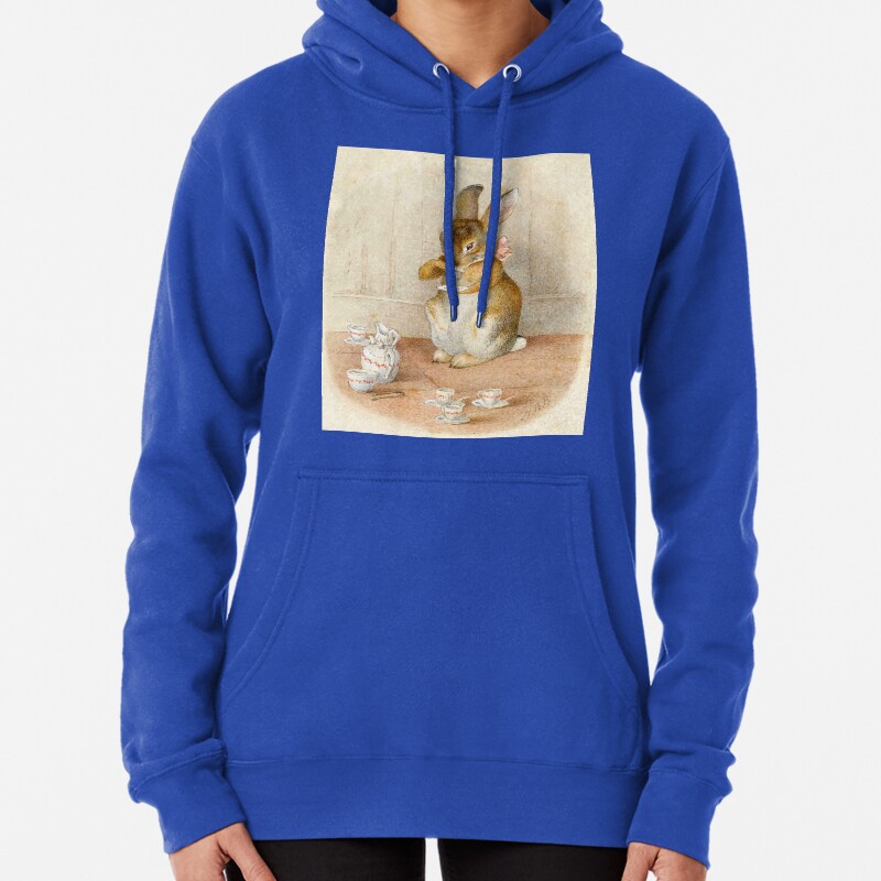 Rabbit Tea Party - Beatrix Potter Pullover Hoodie