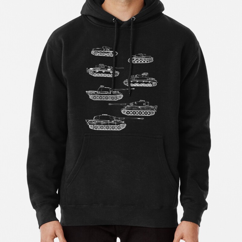 German Panzers of WWII Pullover Hoodie
